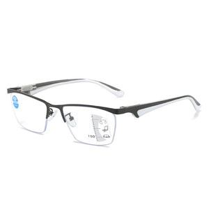 Lunettes de lecture multifocales anti-lumière bleue à demi-monture, personnalisables avec logo, pour hommes et femmes, collection 2026 - Product Image 5