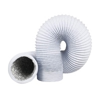 Conduit d'air flexible en aluminium PVC combiné à double couche d'échappement de ventilation