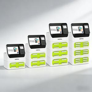 Station de location de batteries externes à 12 emplacements avec terminal de point de vente intégré - Station de recharge partagée avec paiement par carte de crédit pour les entreprises - Product Image 3