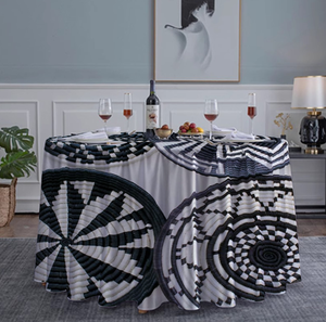 Vente en gros de nappes rondes de grande taille personnalisées avec n'importe quel LOGO de conception de la croix éthiopienne motif de <span class=keywords><strong>saba</strong></span> et de télet en 3D - Product Image 5