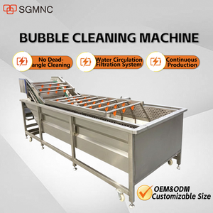 Machine industrielle automatique de lavage de légumes et de fruits, machine de nettoyage à bulles, ligne de lavage pour <span class=keywords><strong>la</strong></span> transformation alimentaire - Product Image 2