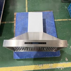 Hotte murale électrique 36 pouces 900 CFM ultra silencieuse avec télécommande, 3 vitesses, éclairage LED, filtre déflecteur, en acier inoxydable - Product Image 1