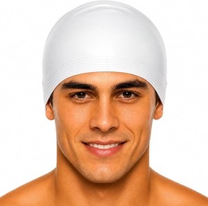 Gorro de Natación de Silicona Personalizado con Logotipo para Adultos, sin Costuras - Product Image 2