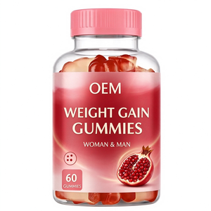 Gomitas para Aumentar de Peso OEM, Suplemento Masticable de Proteínas y Carbohidratos para Masa Muscular, 3000 mg por Porción, 60 Gomitas Veganas - Product Image 1
