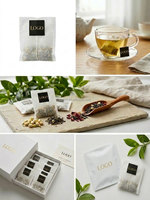 Sacs en papier de riz en coton durable personnalisés mini sachet d'emballage en papier de qualité alimentaire écologique pour le thé sachet de thé en fibre de maïs