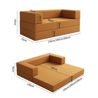 Canapé-lit convertible moderne 2-en-1 de haute qualité pour chambre, appartement et salon - Vente en gros usine