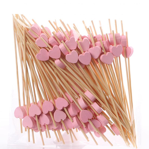 Cócteles selectos, aperitivos de bambú de 4,7 pulgadas de largo, palillo de dientes chillón, bebidas, frutas, fiesta hawaiana, guarnición de comida, <span class=keywords><strong>pinchos</strong></span>, 100 unidades - Product Image 6
