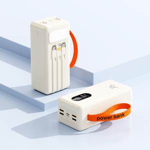 Banco de energía portátil de 30000mAh Carga rápida PD22.5W Estación de energía Pantalla LED Cables incorporados <span class=keywords><strong>Powerbank</strong></span> para teléfono - Product Image 4