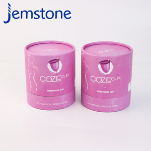 Emballage personnalisé écologique en tube kraft pour coupe menstruelle, tampon, boîte en carton pour coupe menstruelle - Product Image 1