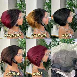 بيع بالجملة عرض خاص بسعر رخيص 12 لونًا قطع بيكسي شعر مستعار بدانتيل 4 × أمامي شعر مستعار ملون 13 قطعة شعر بشري - Product Image 2
