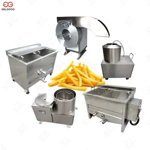 Semi Automatic Frozen French Fries Pommes Frites Production Line Apple Slice Small Frozen French Fries Processing Line