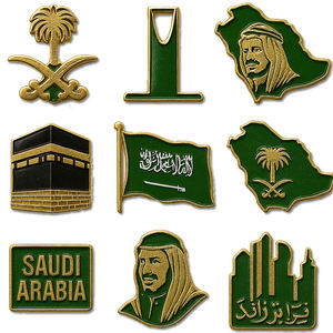 מפעל מותאם אישית Lapel saudi ערביה דגל מקרר מגנטים מצחיק הלבשה מקרר מדבקת מגנטים למקרר מותאם אישית - Product Image 3
