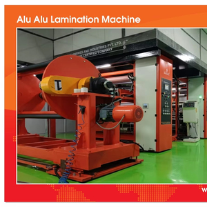 Laminateur haute vitesse pour emballages en rouleaux, films, papiers et laminés, équipement pour l'industrie pharmaceutique et alimentaire, machine de laminage ALU - Product Image 1