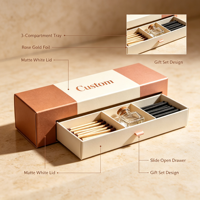 Boîte cadeau en papier personnalisée pour allumettes, petit emballage pour accessoires