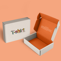 Boîte à logo imprimée personnalisée boîte d'expédition en carton ondulé avec logo emballage de vêtements pour boîte-cadeau d'expédition de costume de T-shirt