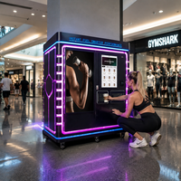 Máquina Expendedora de Batidos de Proteínas JFP Inteligente Basada en la Nube, 28L, Pantalla Táctil de 32 Pulgadas, Código QR sin Efectivo para Gimnasio, Fitness, Hotel
