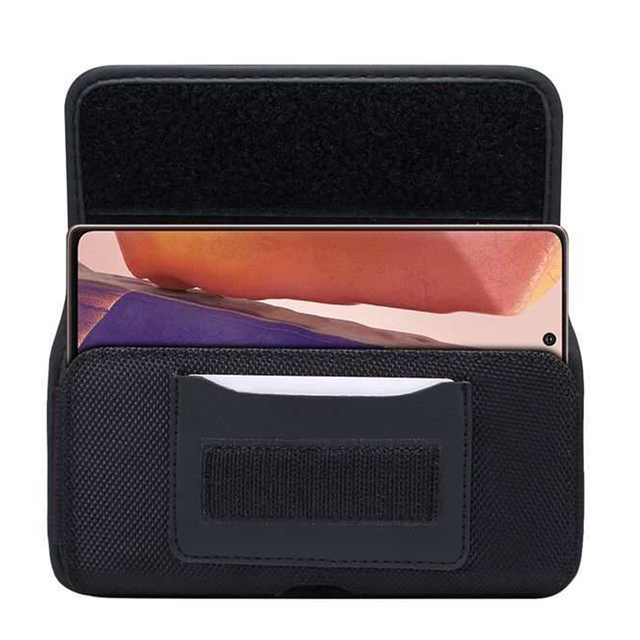 Factory Price 5.5"-7.2" Leather Case Belt Clip Holster Pouch Case for Samsung & iPhone Men Waist Carring case