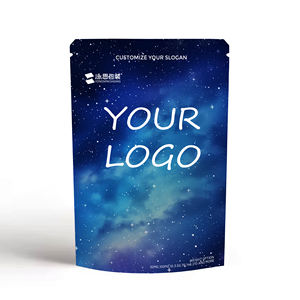 Mini pochette debout noire imprimée sur mesure 3.5g 7g 14g 28g Sacs en Mylar Cali résistants aux enfants et aux odeurs doux au toucher - Product Image 2