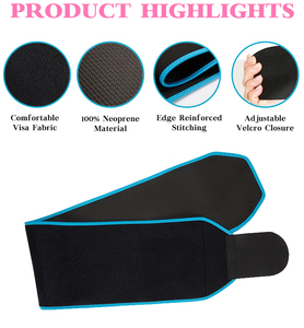 Wholesale Weight Loss Sweat Belt <strong>Waist</strong> Trainer Custom Logo Adjustable Neoprene Sweat Bands <strong>Waist</strong> Trimmer Slimming Belt - Product Image 6