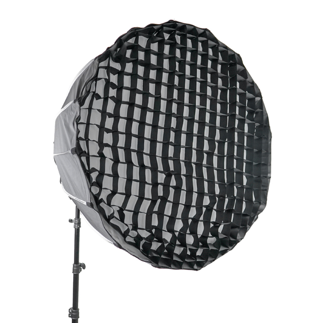 70cm 90cm Quick Set-up Deep Parabolic Metallic Softbox Bowens Mount for Photography Studio Video Flash Light With Diffuser Grid