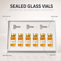 Sérum de réglisse brut 10ml, coffret cadeau de 6 flacons, fabricant cosmétique OEM ODM personnalisé pour peaux sèches