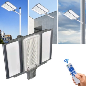 Lumière publicitaire solaire intelligente RGB 600W à changement de couleur avec télécommande pour parking extérieur et éclairage solaire intelligent - Product Image 5