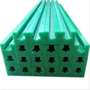 Factory direct supply cheap high quality plastic parts custom size green white multi color uhmwpe guide rail