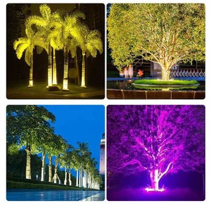 DMX extérieur RGB couleur palmier anneau lumineux 18W IP65 étanche parc jardin projecteur paysage pôle poste noix <span class=keywords><strong>de</strong></span> coco câlin arbre lampe - Product Image 6