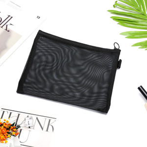 Large Capacity Portable Transparent Mesh Tote Bag Simple Carry-On Cosmetics Toiletry Bag Small Portable Promotional Gift