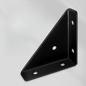 حامل رفوف خشبي موحد بزاوية داعمة حامل سميك لإطارات السرائر من الثلاث جوانب دعامة ركن - Product Image 5