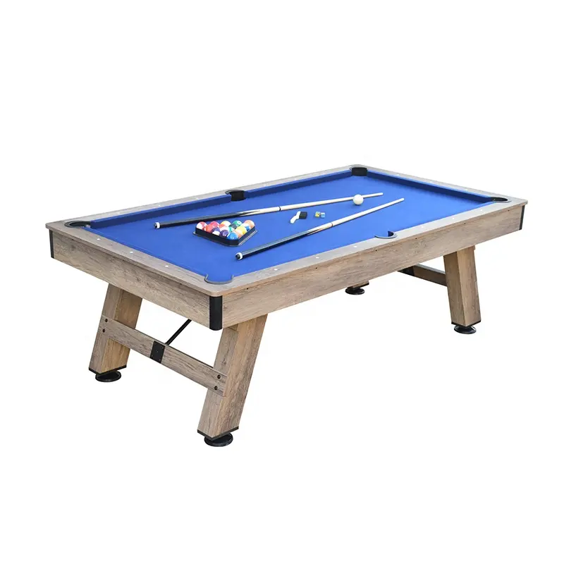 american rustic style pool table wood color indoor snooker billiard table 7ft 8ft