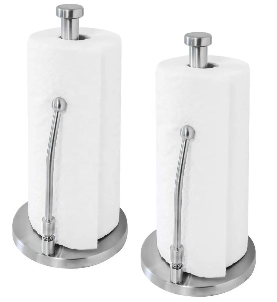 Modern Stand Up Design Kitchen Roll Holder Stainless Steel Paper Towel Holder Stand, Standing Kitchen Paper Towel Holder