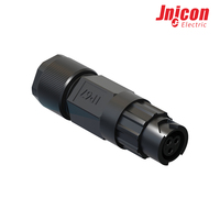 Connecteur étanche M12 IP67 5 broches plaqué or, auto-verrouillant, assemblé, mâle-femelle, en nylon pour câblage industriel et systèmes solaires
