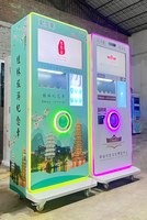 Distributeur automatique 2-en-1 de médailles souvenirs et aimants de réfrigérateur, à monnayeur, avec code QR, pour la collection de médaillons de Malaisie, logo personnalisé