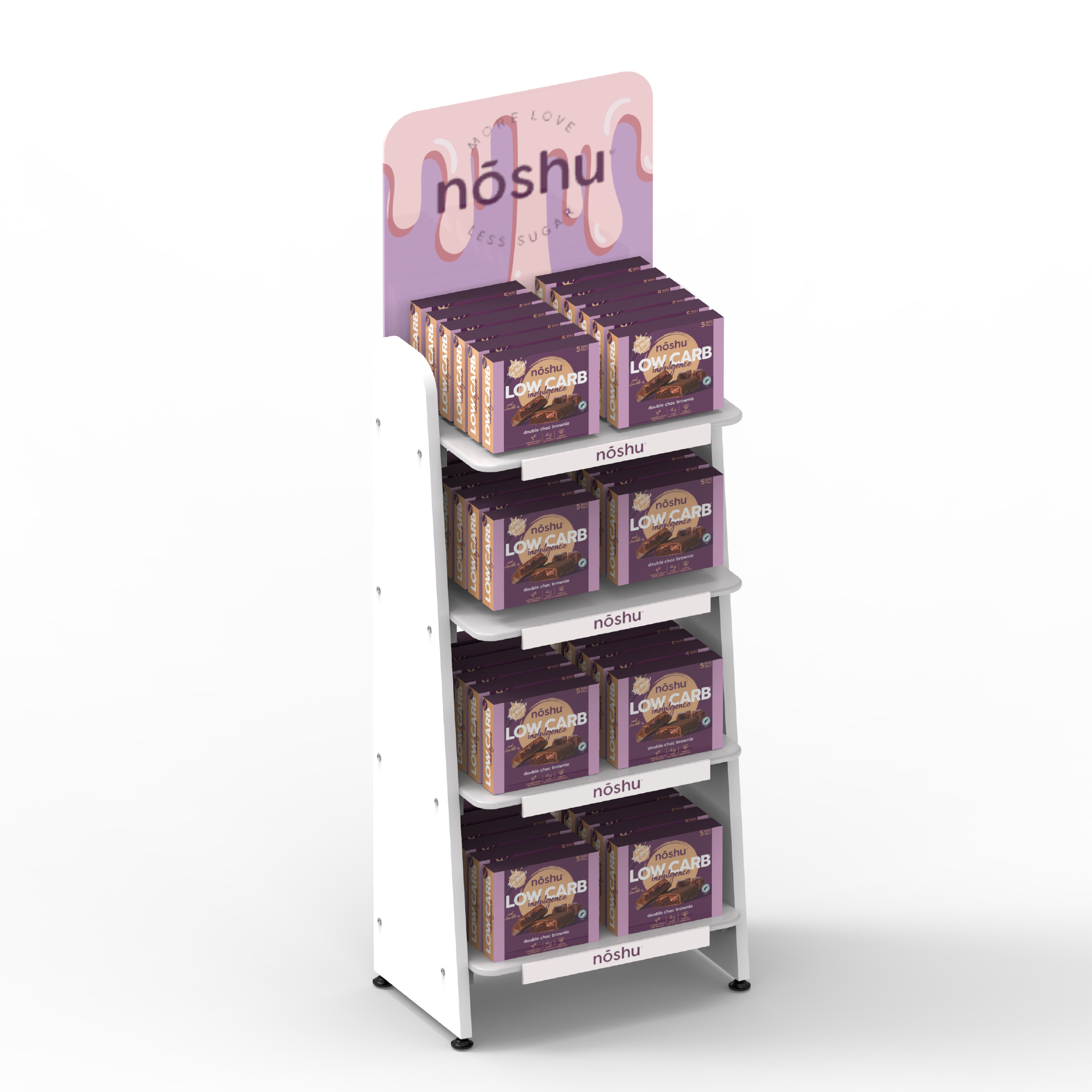 Customizable Store Wood Display Rack for Displaying Beer Laminated Shelves — view 5