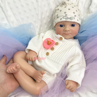 Poupée Reborn Fille/Garçon de 20 Pouces en Silicone Souple avec Peau Peinte à la Main et Texture Réaliste