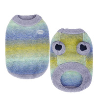 Gilet chaud pour chien et chat, style mignon rayé/dégradé/uni, pour petits et moyens chiens, accessoires pour animaux de compagnie, Shiba Inu