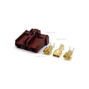 3 Pin HD 250 Plástico Hembra Enchufe Regulador Terminal Arnés de cables Conector automático 6098-0222 para Honda