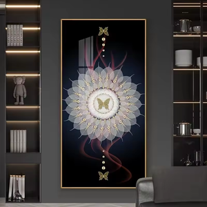 Pittura <span class=keywords><strong>per</strong></span> la casa creativa astratta all'ingrosso della fabbrica pittura a foglia di bodhi pittura porcellana di cristallo di vetro - Product Image 4