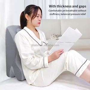 Oreiller en mousse à mémoire de forme Couples Wedge Lecture Soutien lombaire Cou Orthopédique Ergonomique Doux Confort Réglable Lavable - Product Image 5