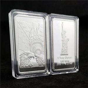 Lingote de barra de lingote revestido de oro de 1 oz, moneda conmemorativa de la Estatua de la <span class=keywords><strong>libertad</strong></span> americana - Product Image 5