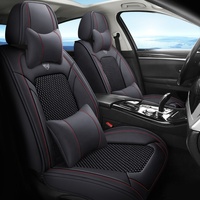 Housse de siège de voiture complète personnalisée avec logo, luxueuse, écologique, respirante, pour Civic Golf Passat CC avec cuir Napa universel