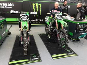 Tapis de <span class=keywords><strong>sol</strong></span> de garage robuste en nylon avec dos antidérapant en caoutchouc, tapis pour moto, voiture, vélo, atelier - Product Image 2