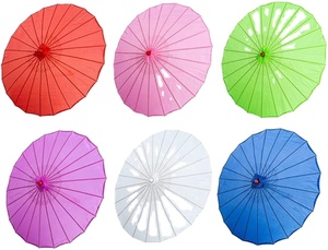Parasol en papier réutilisable de style chinois/japonais de 33 pouces, respectueux de l'environnement, avec logo personnalisé pour les mariages, les fêtes, l'utilisation promotionnelle - Product Image 2