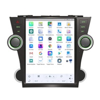 RoadNavi estilo Tesla Android 11 radio de coche para Toyota Highlander 2009-2014 reproductor Multimedia de coche inalámbrico Carplay 4G