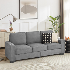 Juego de Sofás de Pana para Sala de Estar, Sofás Cuadrados para Apartamento, Hotel, Villa, un Solo Asiento, Lujoso, Cc-W1359P215068 (Nuevo) Cc, Precio de Fábrica - Product Image 3