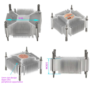 Pmw Cao-Tốc Độ Tiếng Ồn Thấp 12V DC Quạt Làm Mát Với Tản Nhiệt Cho Intel Bộ Vi Xử Lý <span class=keywords><strong>CPU</strong></span> <span class=keywords><strong>Cooler</strong></span> Cho Intel Ổ Cắm 1150 1151 1156 1155 - Product Image 2