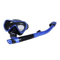 Masque de plongée en silicone professionnel DIVESTAR avec lentilles en verre lunettes de natation anti-buée pour tuba utilisation à sec pour adultes