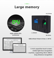 WIFI TCP/IP Lector de huellas dactilares Empleado Reloj de tiempo Máquina Productos de control de acceso biométrico Sistema DE ASISTENCIA DE TIEMPO CON API