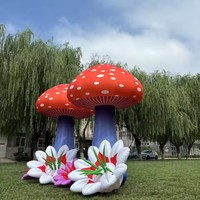 Ballon géant gonflable en forme de fleur, décoration suspendue, LED, imperméable, résistant au vent, durable, pour jardin, festival, taille personnalisable